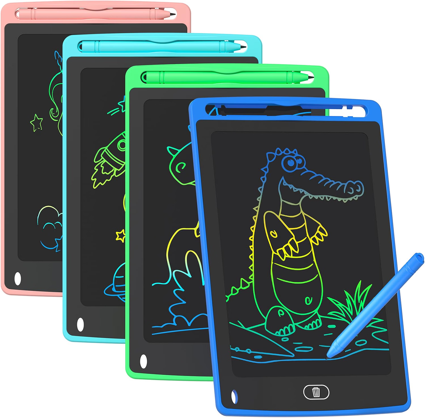LCD Writing Tablet for Kids 4-Pack