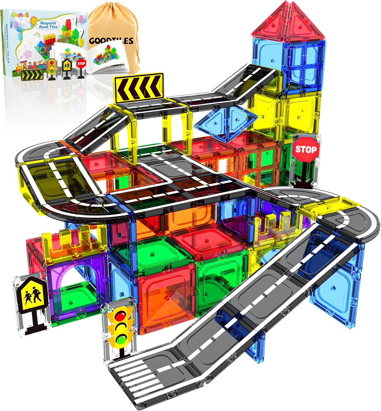 Magnetic Tiles Road Set