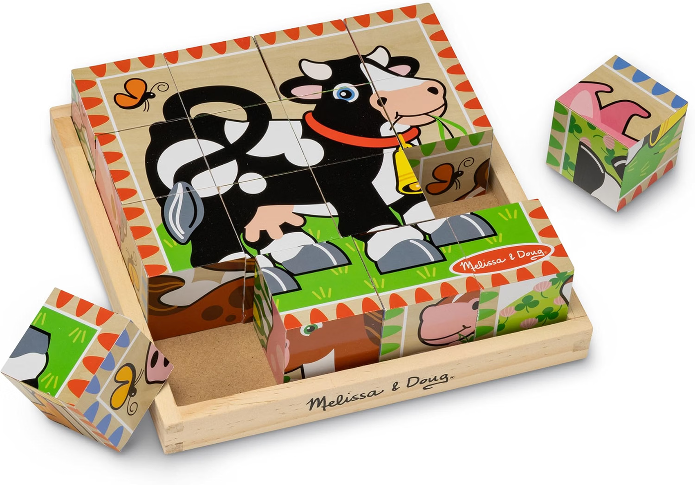 Melissa & Doug Wooden Cube Puzzle