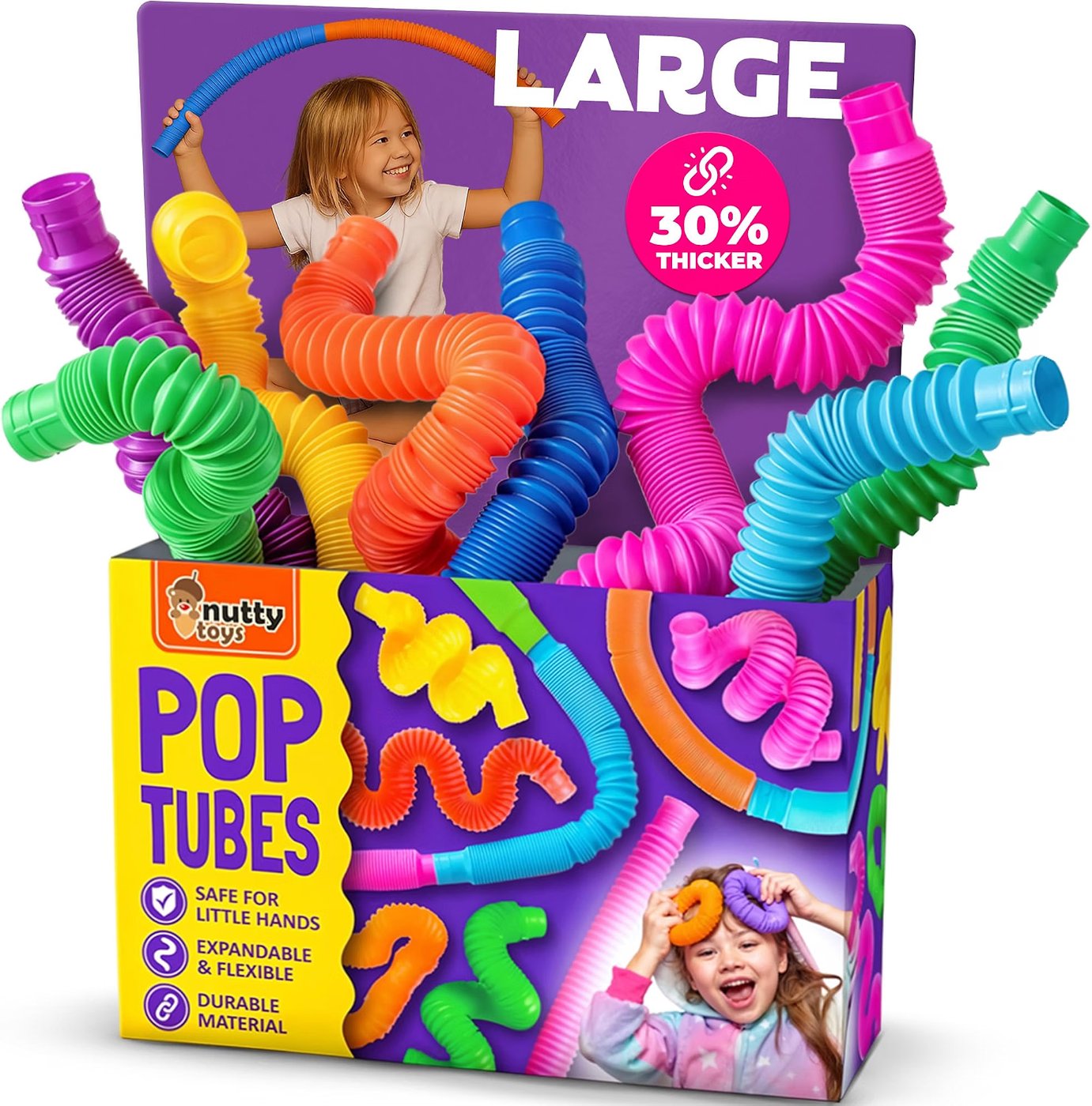 Nutty Toys Pop Tubes